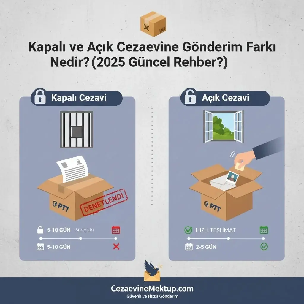 Kapalı ve Açık Cezaevine Gönderim Farkı Nedir? (2025 Güncel Rehber)